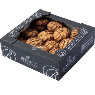 Biscotti Fairy, 450 г, Біскотті Феєрія, Печиво пісочне, з ароматом ванілі та шоколадною глазур'ю