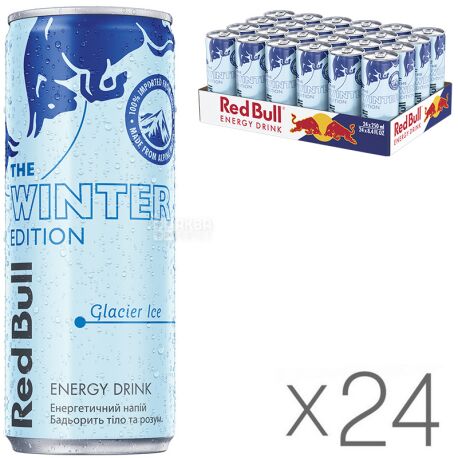 イッツァページレッドブル Red Bull, Winter Edition, Упаковка 24 шт. х 0,25 л, Напиток