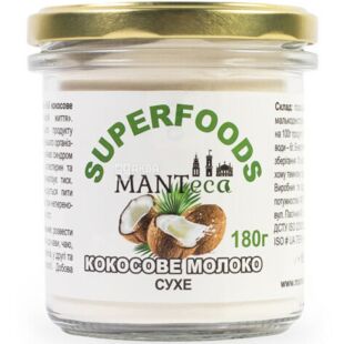 Manteca, 180 г, Молоко кокосовое, сухое, стекло