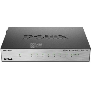 D-Link DES-1008D, Неуправляемый 8-ми портовый коммутатор