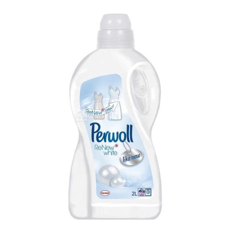 Perwoll, 2 л., средство для стирки белых тканей, White Magic
