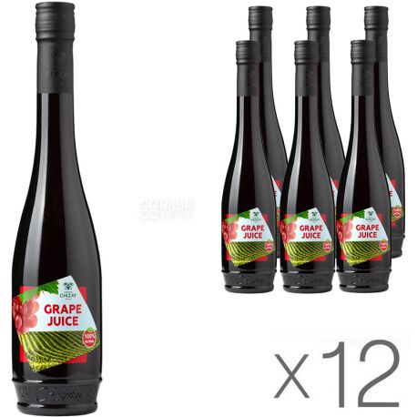 Chizay Grape juice, Упаковка 12 шт. х 0,5л, Сок виноградный