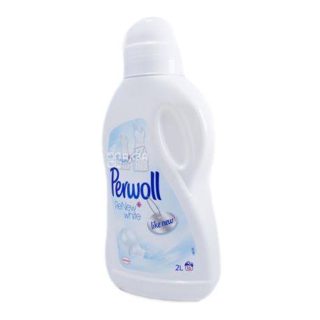 Perwoll, 2 л., средство для стирки белых тканей, White Magic