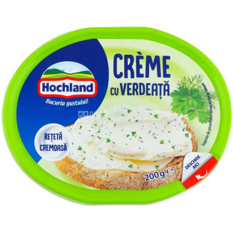Hochland, 200 г, Крем-сир з травами, 60%