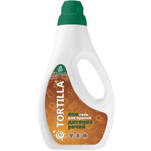 Tortilla, 1 л, Гель для стирки детских вещей, Эко
