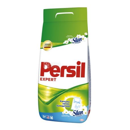 Persil Expert Silan, 9 kg, laundry detergent for white linen, With fresh pearls