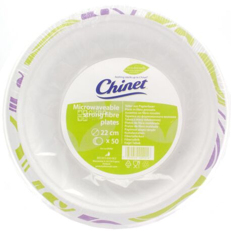 Chinet Flavor, Oval paper plate Ø22 cm, 50 pcs.