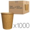 Craft Стакан, 180 мл, 20 упаковок х 50 шт, одношаровий, паперовий, D 72