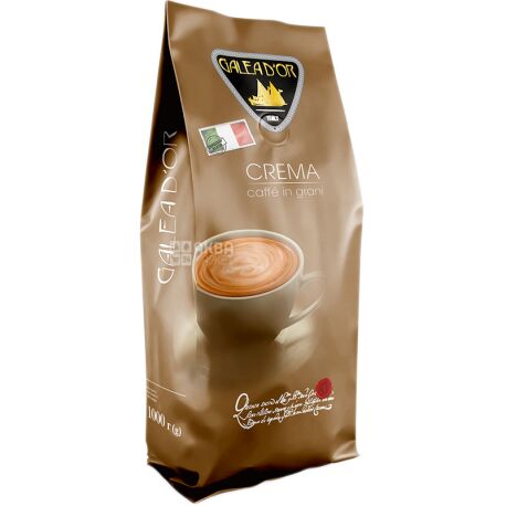 Galeador Crema, 1 кг, Кофе Галеадор Крема, средней обжарки, в зернах
