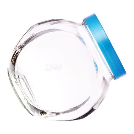 Everglass, 1, 73 l, can, with lid, round, glass