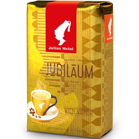 Julius Meinl Юбилейный, 500 г, Кофе Юлиус Мейнл, средней обжарки, в зернах 