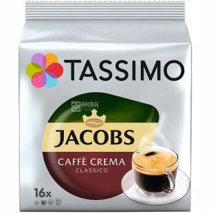 Jacobs Monarch Tassimo Crema, 16 шт., Кава в капсулах Якобс Монарх Тассімо Крема