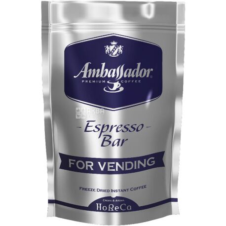 Ambassador Espresso Bar, 200 г, Кава розчинна Амбассадор Еспрессо Бар, для вендінгу