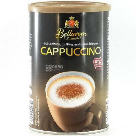 Bellarom, Cappuccino, 200 г, Белларом, Капучино, кавовий напій, розчинний, тубус