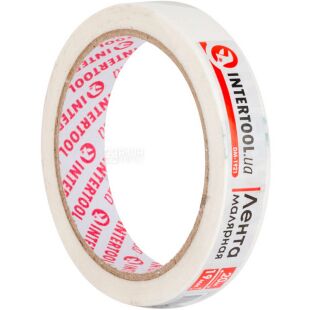 Intertool DM-192, Лента малярная, белая, 19 мм х 20 м