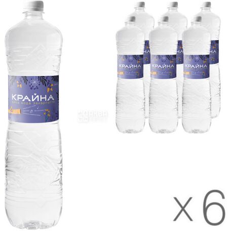 Krajna, Lightly carbonated mineral water, 1.5 l, pack of 6 pcs., PAT