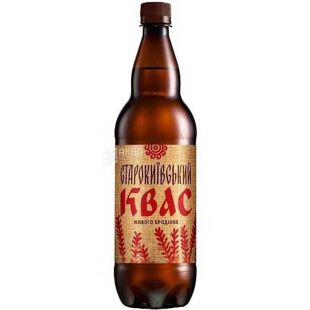 Старокиївський, 1л, Квас живого бродіння, натуральний, ПЕТ