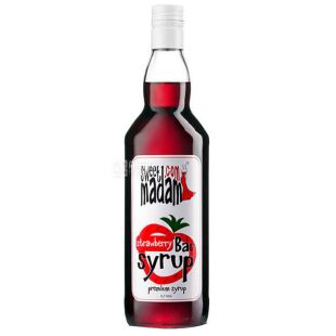 Sweet Madam, Strawberry, 0,7 л, Сироп Свит Мадам, Клубника, ПЭТ