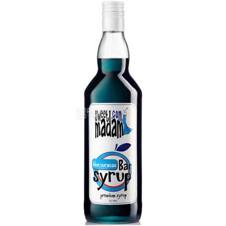 Sweet Madam, Blue Curacao, 0.7 L, Sweet Madam, Blue Curacao Syrup, glass