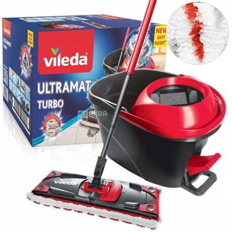 Set For Cleaning With Mop And Bucket Vileda Ultramat Turbo Xl
