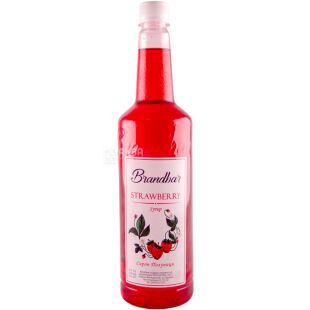 Brandbar, Strawberry, 0,7 л, Сироп Брендбар, Полуниця, ПЕТ