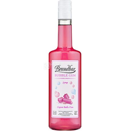 Brandbar, Bubble Gum, 0,7 л, Сироп Брендбар, Бабл гам, ПЕТ