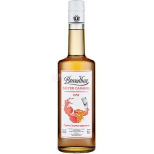Brandbar, Salted Caramel, 0,7 л, Сироп Брендбар, Солона карамель, ПЕТ