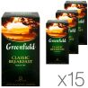 Greenfield, Classic Breakfast, Упаковка 15 шт. х 25 пак., Грінфілд, Класик Брекфаст, Чай чорний