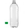 Пляшка, 2л, ПЕТ, з кришкою, вузьке горлечко, прозора, в асортименті