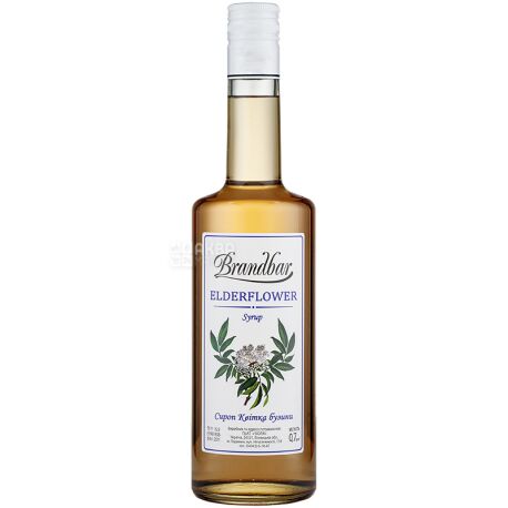 Brandbar, Elderflower, 0,7 л, Сироп Цветок бузины, ПЭТ