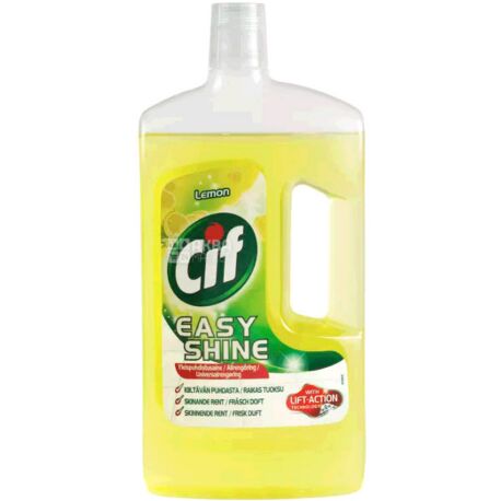 Cif, Лимонна свіжість, 1л , Засіб для чищення підлоги і стін, універсальний, ПЕТ