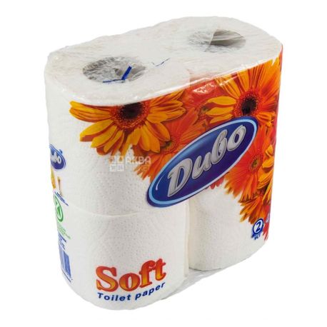 Диво Soft, Туалетний папір двошаровий, 4 рулони