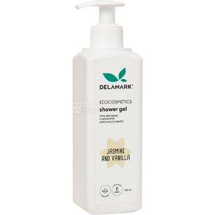 De La Mark, 400 мл, Гель для душу з ароматом квіток жасмину та нотками ванілі
