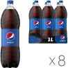 Pepsi-Cola, Упаковка 8 шт. по 1 л, Пепсі-Кола, Класична, Вода солодка, ПЕТ