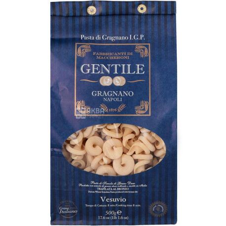 Gentile, Vesuvio, 500 g, Pasta, Vesuvio pasta - buy Curly pasta in Kyiv,  water delivery AquaMarket