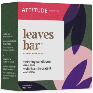 Attitude, Herbal Musk, 113 г, Мыло-кондиционер увлажняющее, с травяным мускусом