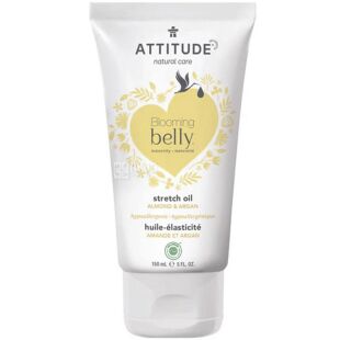Attitude, Blooming Belly, 150 мл, Масло для тела для беременных, миндально-аргановое