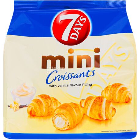 7Days, 185 g, Mini croissants, with vanilla cream