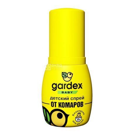 Gardex, 50 мл, Дитячий спрей від комарів, від 1 року