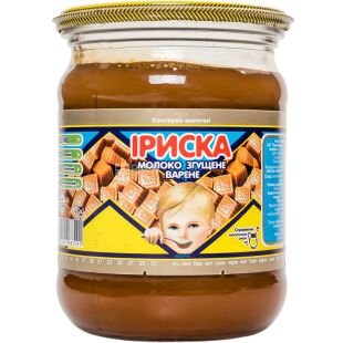 Первомайський МКК, 470 г, Молоко згущене варене, нежирне, Іриска