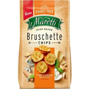 Maretti, 140 г, Брускетти хлібні, Мікс сирів