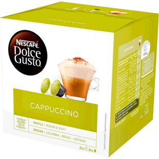 Nescafe, Dolce Gusto, 16 шт., Нескафе Капучино, Кава в капсулах