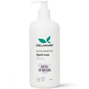 Delamark, 0,5 л, Жидкое мыло ДеЛаМарк, Дары природы, экологичное, с дозатором