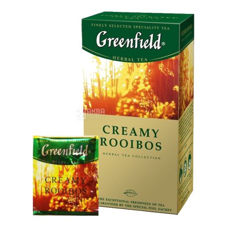 Greenfield, Cremy Rooibos, 25 пак., Чай Гринфилд, Ройбуш со сливками , травяной