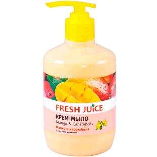Fresh Juice, 460 мл, Гель-мило Фреш Джус, Манго та карамболь, з дозатором