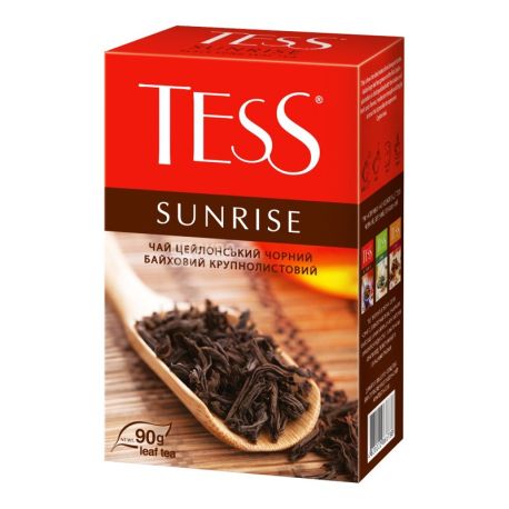 Tess Sunrise, 80 г, Чай Тесс Санрайз, чорний