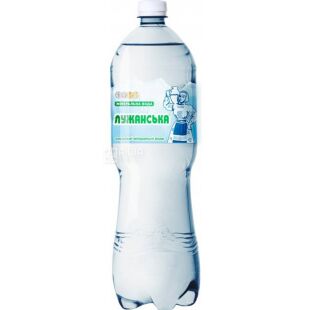 Лужанская, 1,5 л, Минеральная вода, сильногазированная, ПЭТ