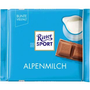 Ritter Sport, Apelmilch, 100 г, Ритер Cпорт, Шоколад молочный с альпийским молоком