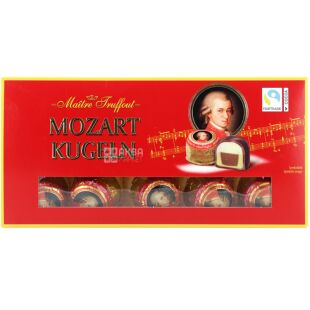 Maitre Truffout, Mozart Kugeln, 200 г, Цукерки шоколадні з марципаном, Моцарт, Маітре Труфаут