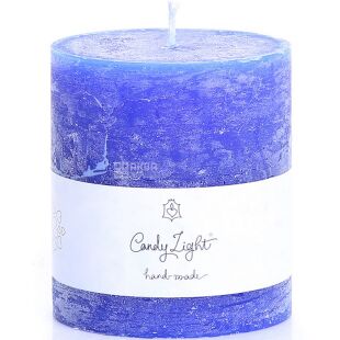 Candy light, 150 х 100 мм, Свеча парафиновая цилиндрическая, в ассортименте, до 80 часов горения